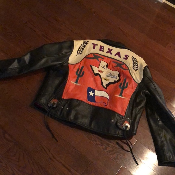 Womans Averex Leather Jacket Size L 